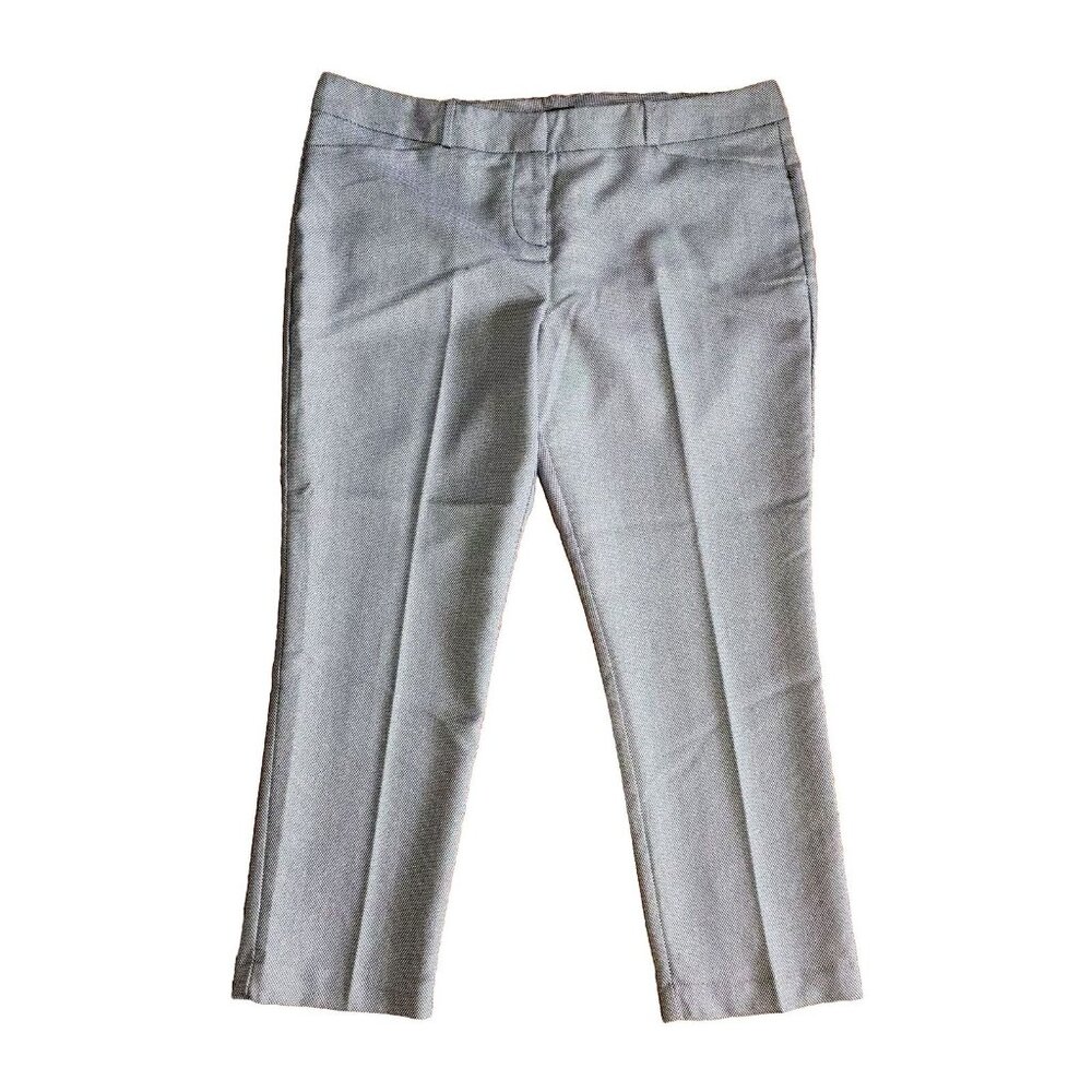 WORTHINGTON Black White Slim Fit Pants with Pockets‎ Womens Size 12P 12 Petite